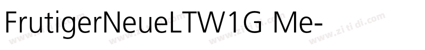 FrutigerNeueLTW1G Me字体转换